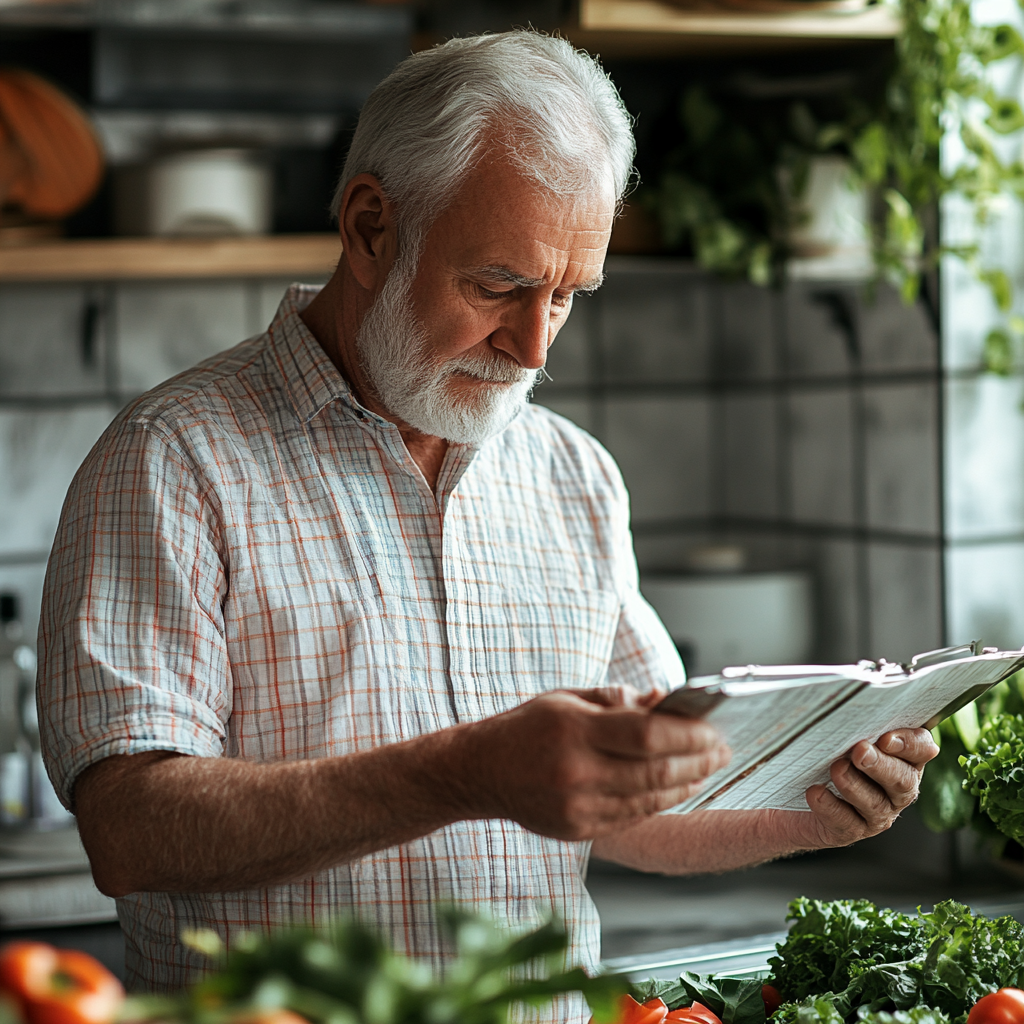 Людина обирає свої цілі харчування на платформі denlospire